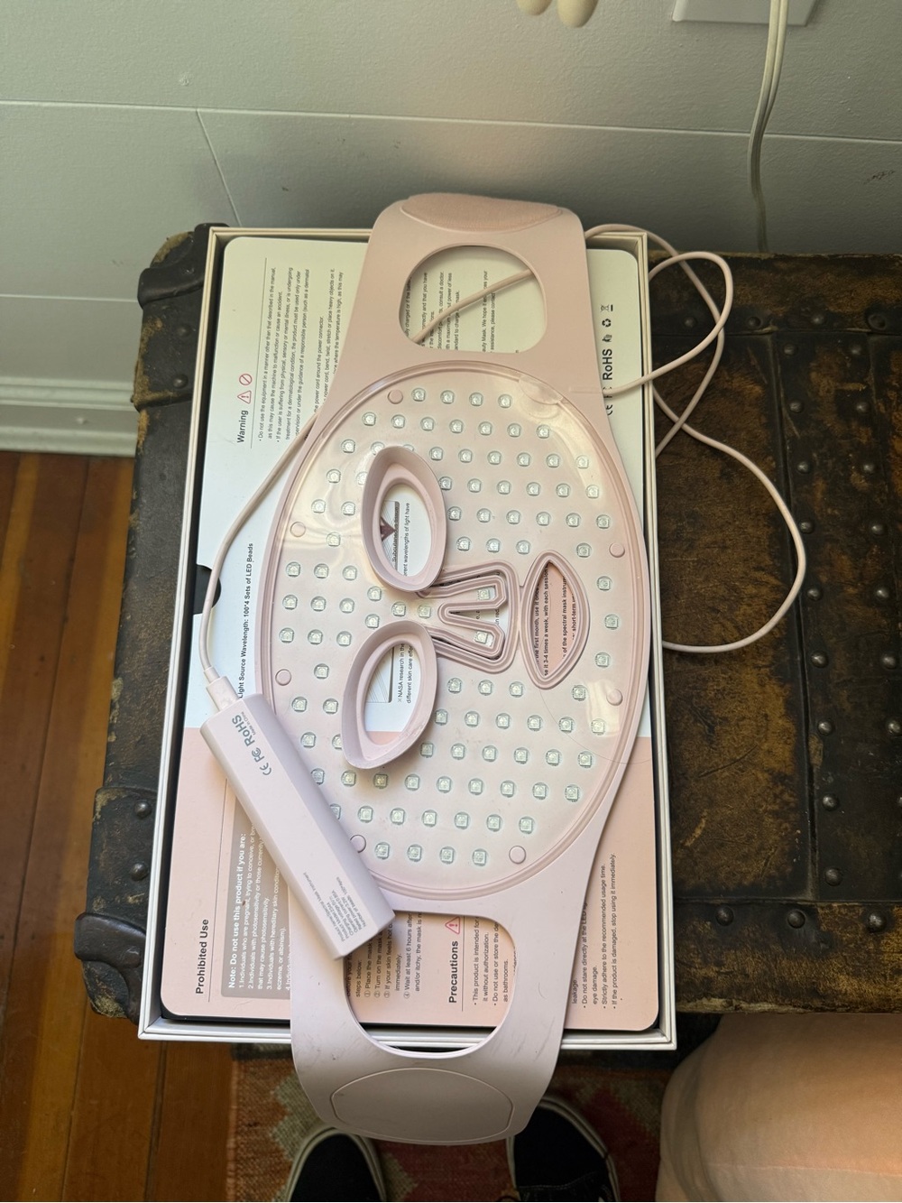 Pink LED Facial Mask Skin Therapy